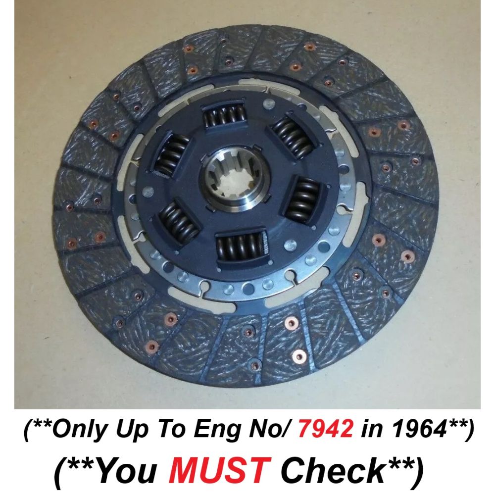 CLUTCH PLATE ONLY (Wolseley 6/99 6/110) (1959- 64 Only)